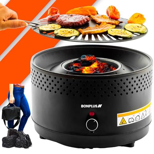 Bonplus — Griglia da tavolo senza fumo con ventola
